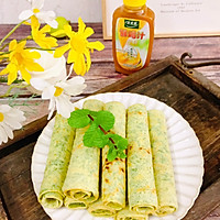 #黄河路美食#茴香鸡蛋卷饼的做法图解1