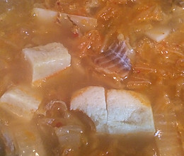 延边特色—干明太鱼辣白菜汤的做法