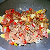 小炒牛肉（泡椒味）的做法图解4