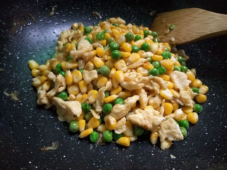 玉米/豆/蛋/虾米的做法