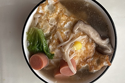 菌菇煎蛋玉米汤｜刮油减脂