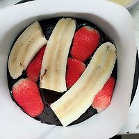 香蕉草莓巧克力蛋糕条#优思明恋恋冬日，我要稳稳的爱#的做法图解8
