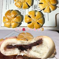 松软香甜！好看又好吃的花朵豆沙包的做法图解1