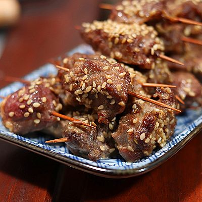  追剧必备的健康小零食--牙签牛肉