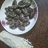 花甲蒸金针菇的做法图解1