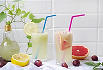 #炎夏消暑就吃「它」#柠檬西柚葡萄雪碧饮料的做法