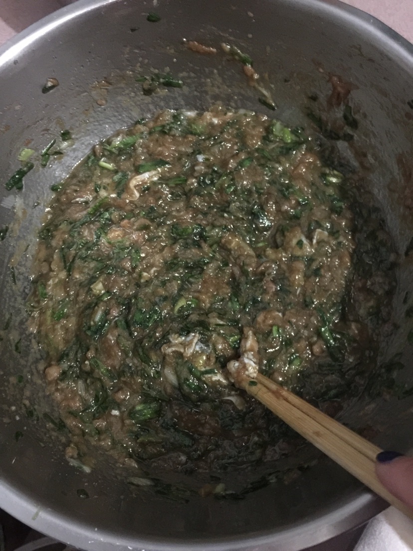 抹茶鱼肉饺子的做法图解7