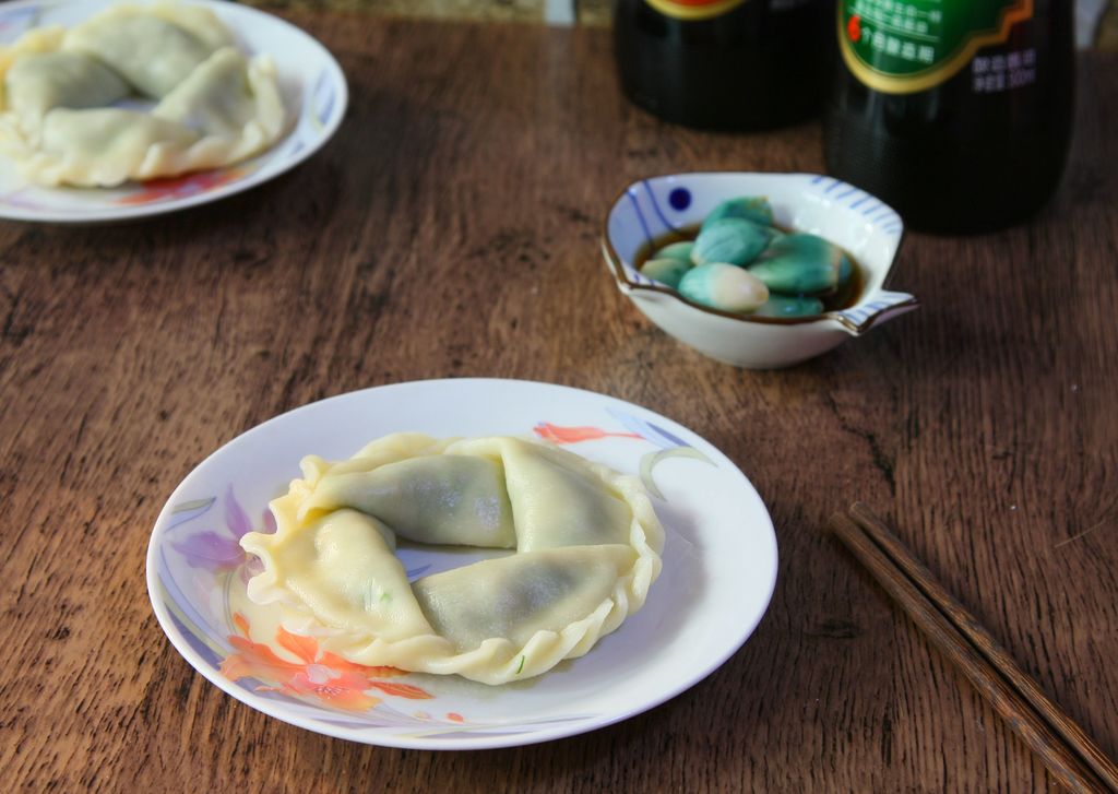 Jiaozi with fennel and Tongqian