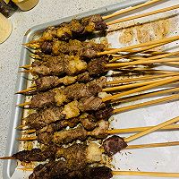 略微失败的烤箱版羊肉串的做法图解3