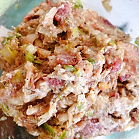 菠菜皮➕猪肉大葱包子的做法图解3