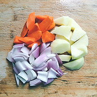 可爱兔童趣咖喱饭 #奇妙咖喱，拯救萌娃食欲#的做法图解3