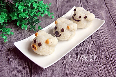 黄油豆沙饭团