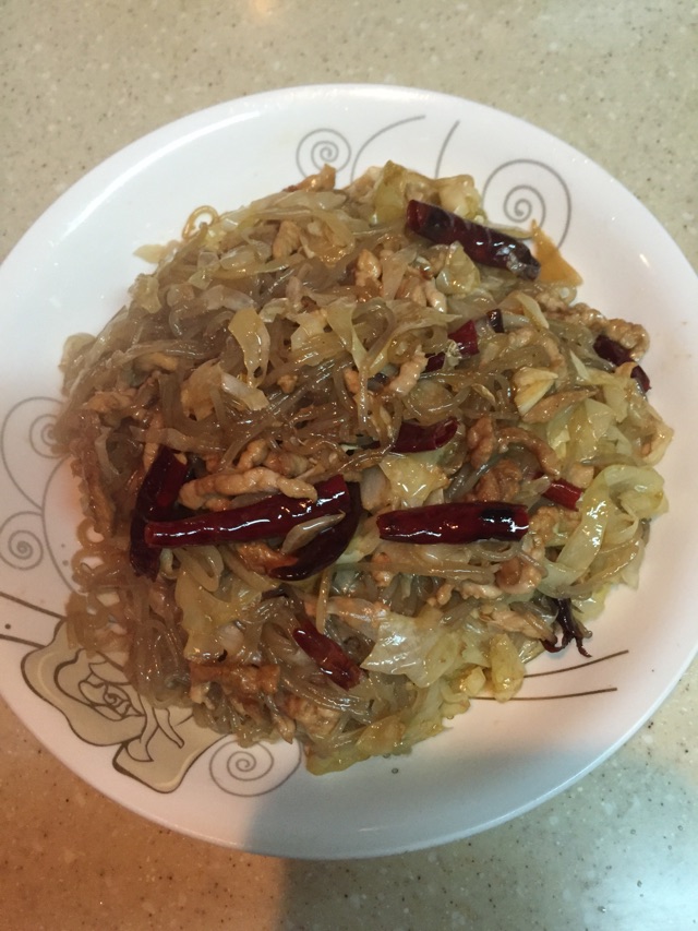 泡菜苕粉肉丝的做法图解12