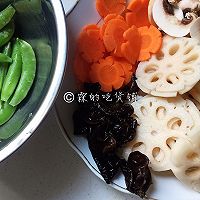 荷塘月色—时蔬小炒的做法图解5