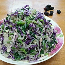 紫甘蓝拌菠菜