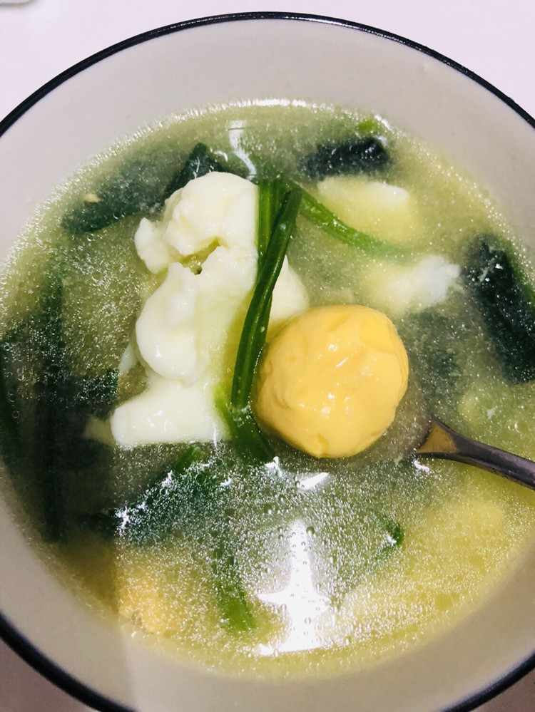 菠菜鸡蛋汤的做法