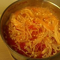 番茄燴金針菇——【宿舍黨快手下飯菜】的做法图解6
