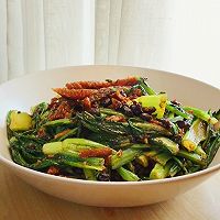 “干饭”快手菜：豆豉鲮鱼油麦菜的做法图解12