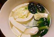 青菜豆腐蛋花汤的做法
