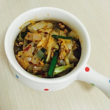 肉丝炒河粉