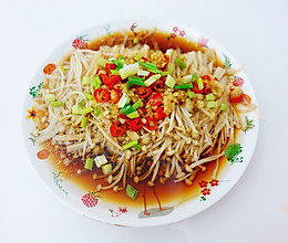 蒜蓉金针菇（热）的做法
