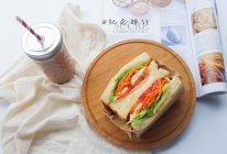 洋气的早餐 网红沼三明治#百吉福食尚达人#的做法