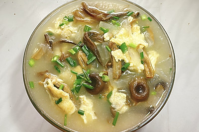 冬瓜鹿茸菇蛋汤