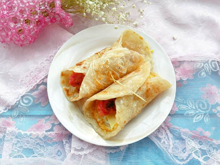 热狗手抓饼的做法