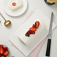 白雪天使蛋糕卷❤️名副其实白里透红~的做法图解1