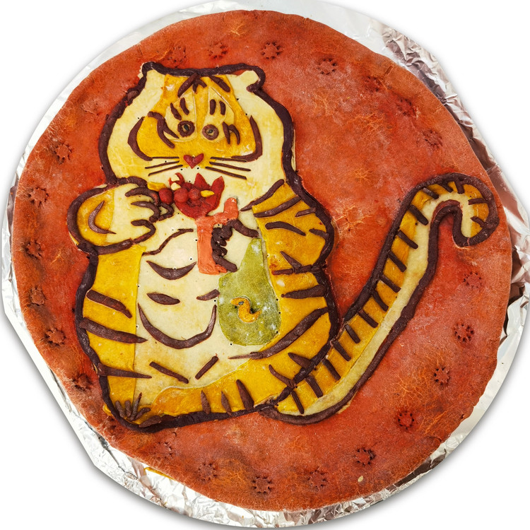 老虎装饰——烤饼（3）的做法