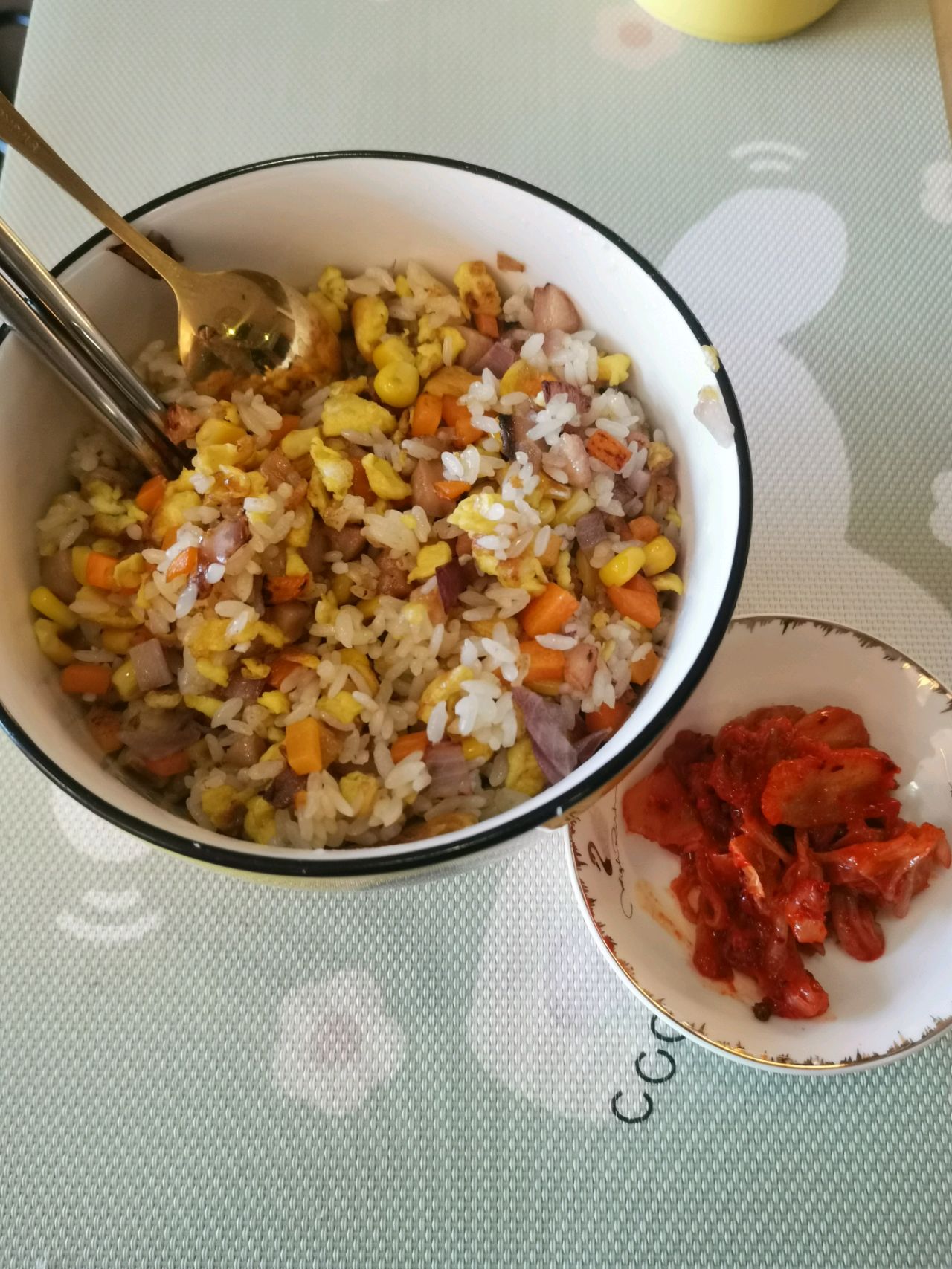 胡萝卜青豆玉米鸡蛋炒饭怎么做_胡萝卜青豆玉米鸡蛋炒饭的做法视频_豆果美食