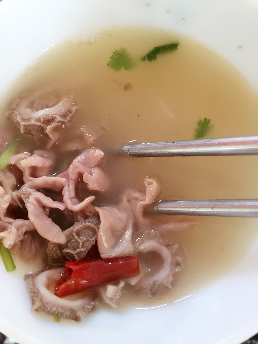 Mutton tripe soup