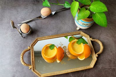 橙意满满～香橙蒸蛋
