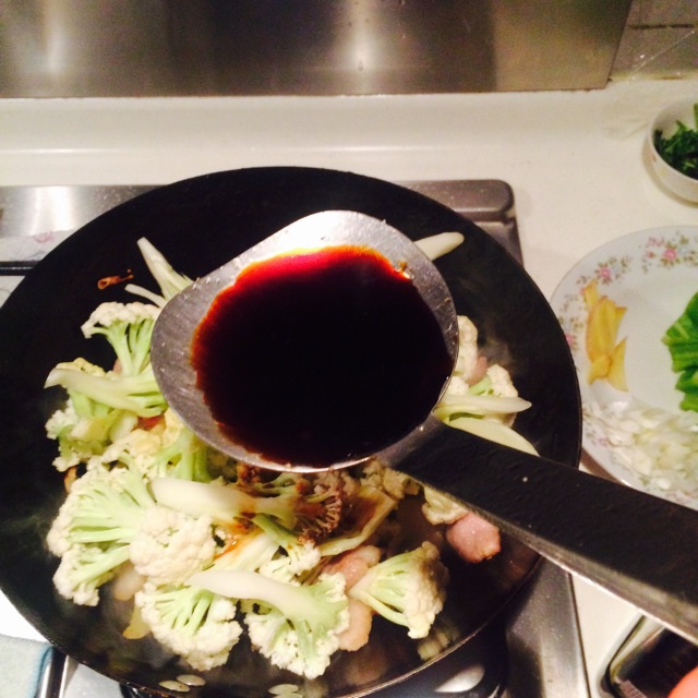 干锅菜花的做法图解6