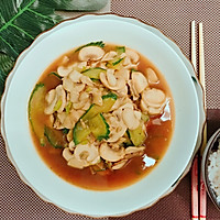 快手下饭菜之肉片炒口蘑的做法图解5