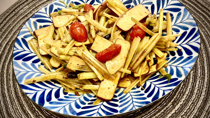 素炒香芹炒豆干