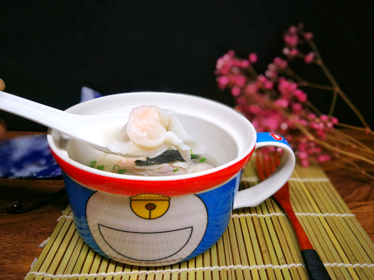 港式鲜虾瘦肉云吞，儿时的味道的做法