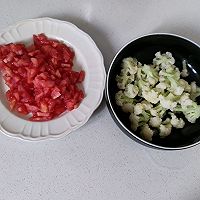 减脂餐|西红柿炒菜花的做法图解1