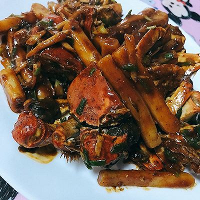 香辣年糕炒蟹