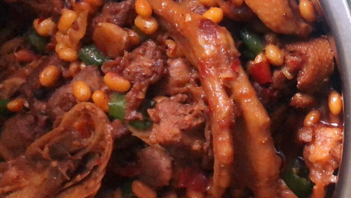 零失误超简单黄豆焖鸭