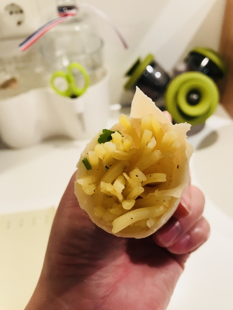 香辣土豆丝卷饼的做法