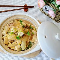 #花式炖煮不停歇#大白菜五花肉豆腐炖粉条的做法图解9