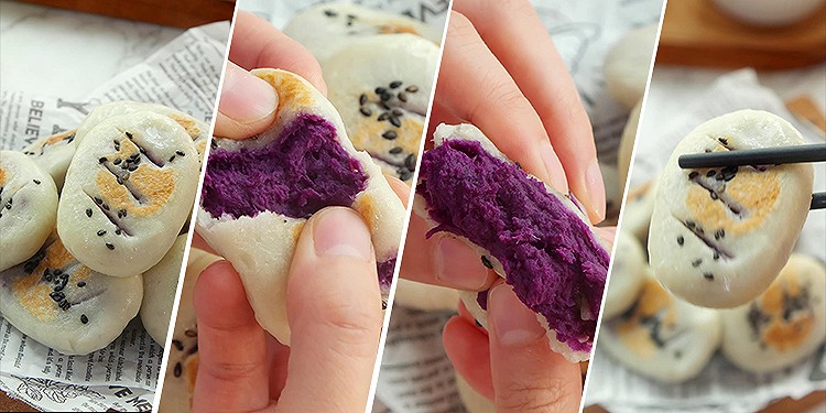 山药紫薯饼【宝宝辅食】的做法