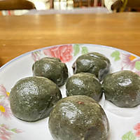 红豆沙青团/一次成功的做法图解4