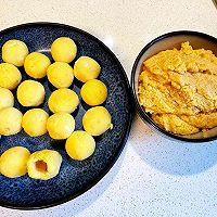 螺旋蛋黄酥果蔬粉和面绿豆蛋黄味简单易做不含防腐剂健康美味的做法图解16