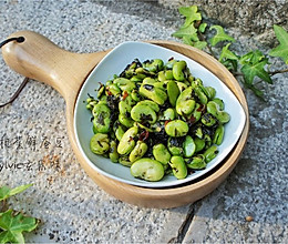葱油榄菜鲜蚕豆--春季时令小食的做法