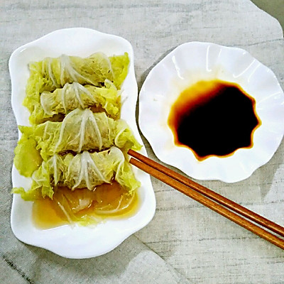 菜叶蒸饺