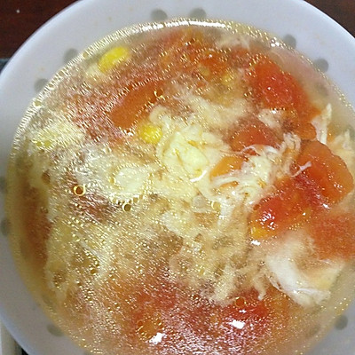 番茄玉米猪肝瘦肉汤