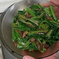 豆豉鲮鱼油麦菜的做法图解7