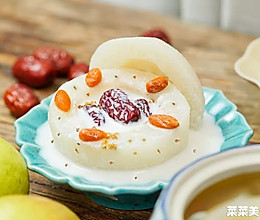 鲜奶炖桂花梨｜温和滋养的做法